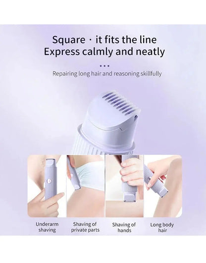 2-in-1 Electric Shaver & Trimmer – USB Rechargeable Double Head Hair Remover for Women & Men